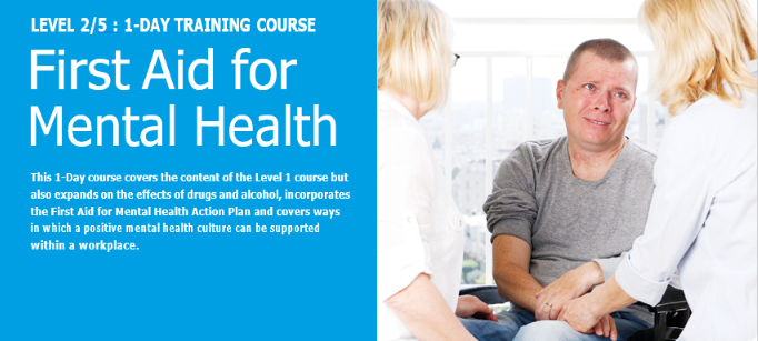 NUCO's First Aid for mental health level 2 image part of the 12-month training.