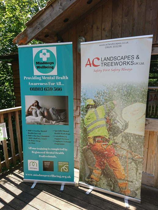 Banner of Mindmaps Wellbeing & AC Landscapes and Treeworks. Click on the picture for the PDF case study